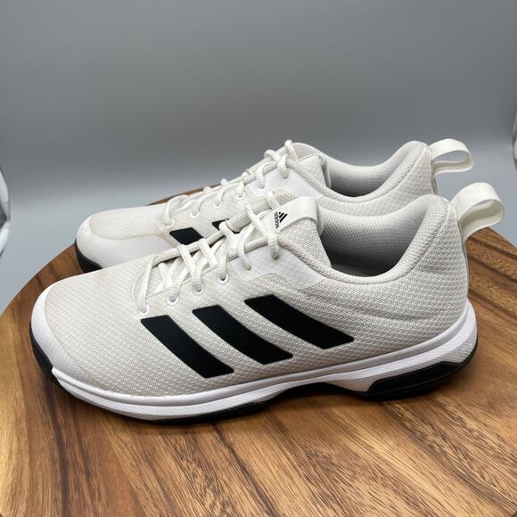 Adidas Game Spec Tennis Shoes Mens Size 10.5 White Athletic Court Comfort Gym - Picture 3 of 8